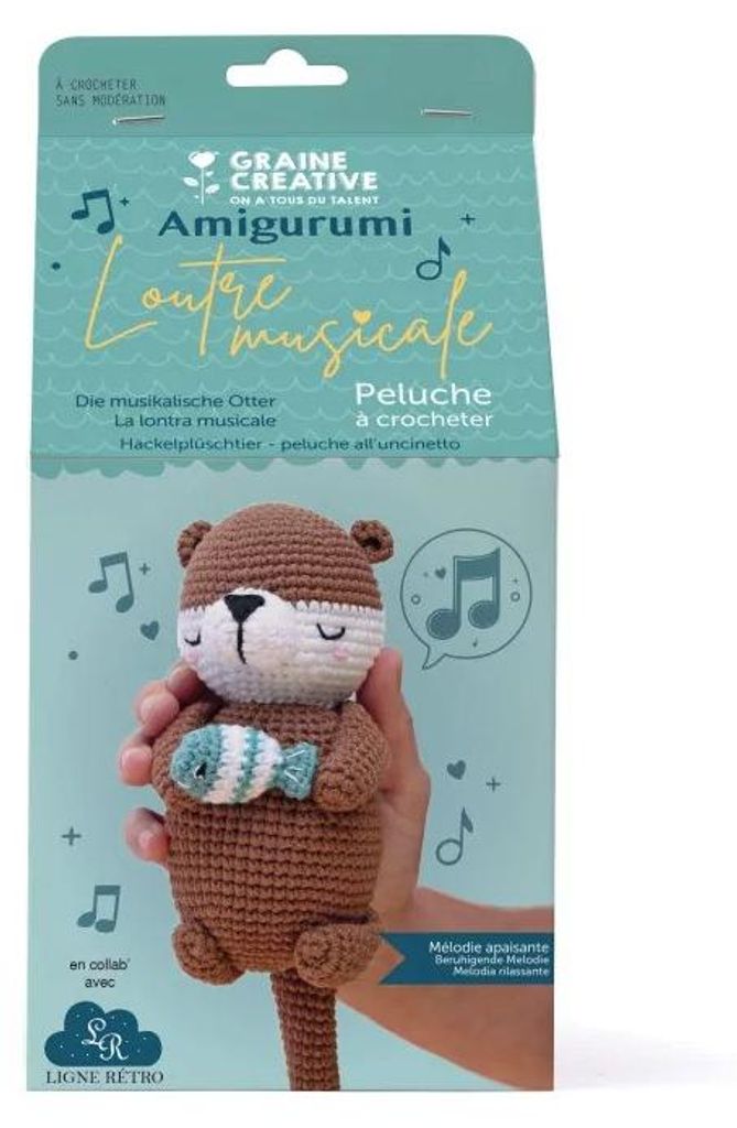 Graine Creative Amigurumi Häkelset musikalischer Otter DIY Kuscheltier