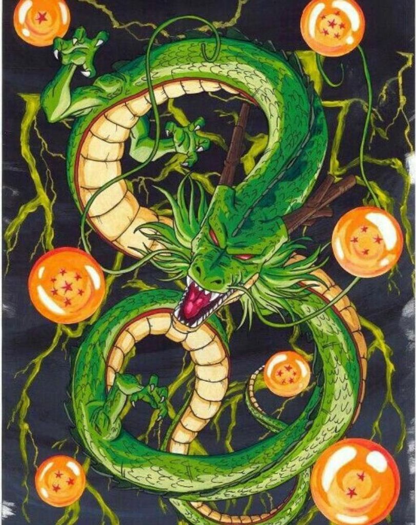 Malen nach Zahlen Dragon Ball Shenron 40x50 cm Produktbild 