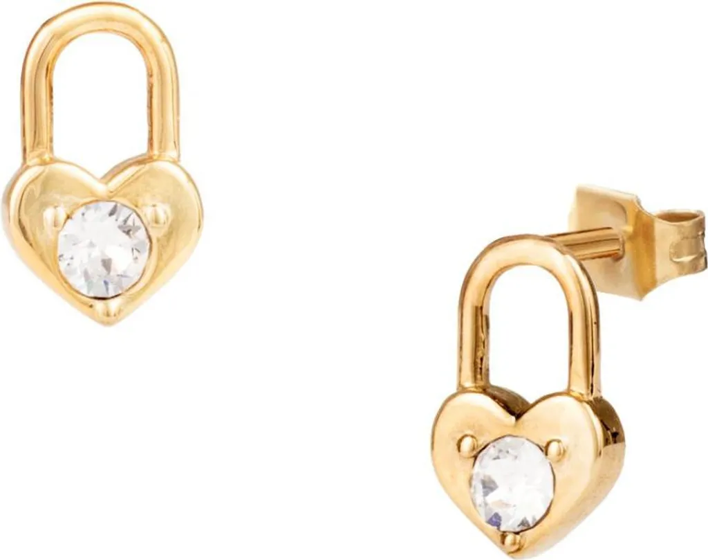 Orecchini Cuore Lucchetto Liu Jo LJ2140 | Gioielli Donna Gold