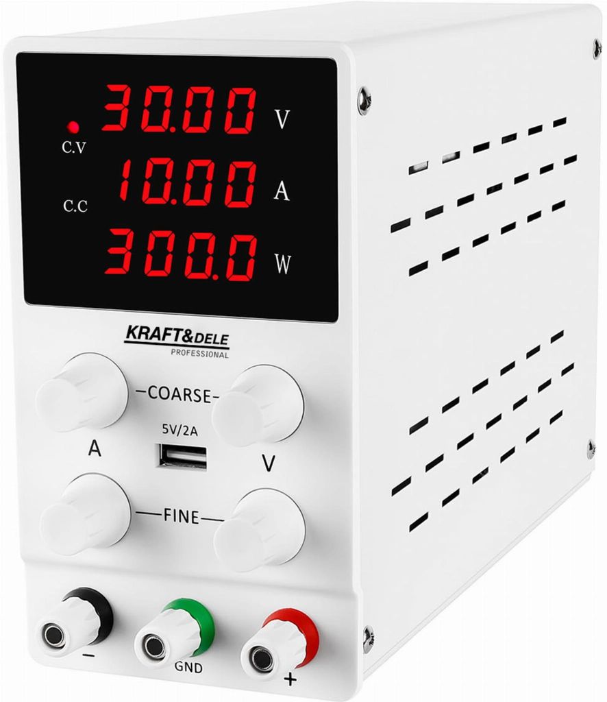 KRAFT&DELE | Alimentation de laboratoire, 0-30V, 10A, avec Image du produit 