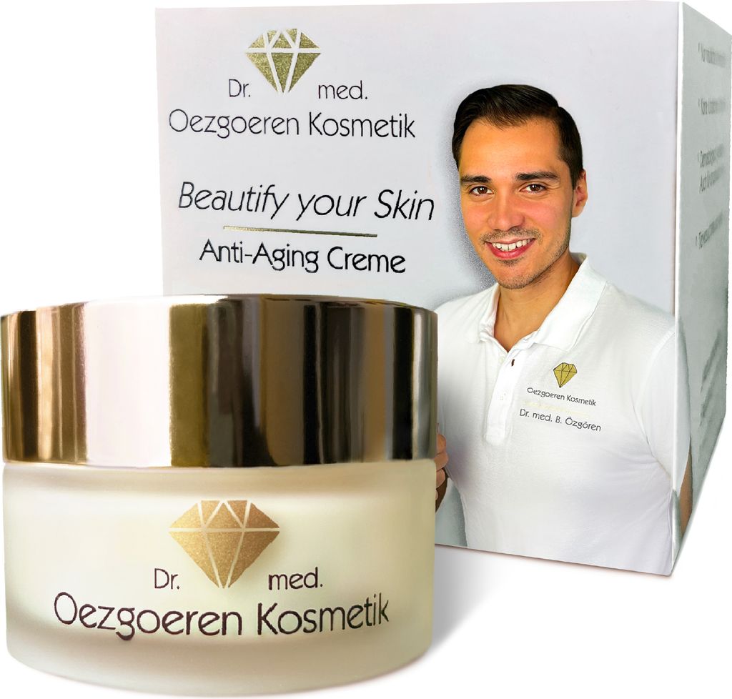 DR. OEZGOEREN KOSMETIK - HYALURON CREME & Q10 - Anti-Aging, Anti-Falten Hyaluronsäure Tagescreme - UV-Schutz - vegane & natürliche Skincare