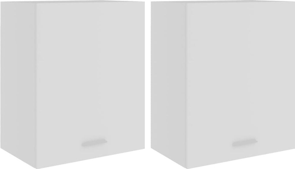 vidaXL Armoires suspendues 2 pcs. Lyon Blanc 50x31x60 cm Image du produit 
