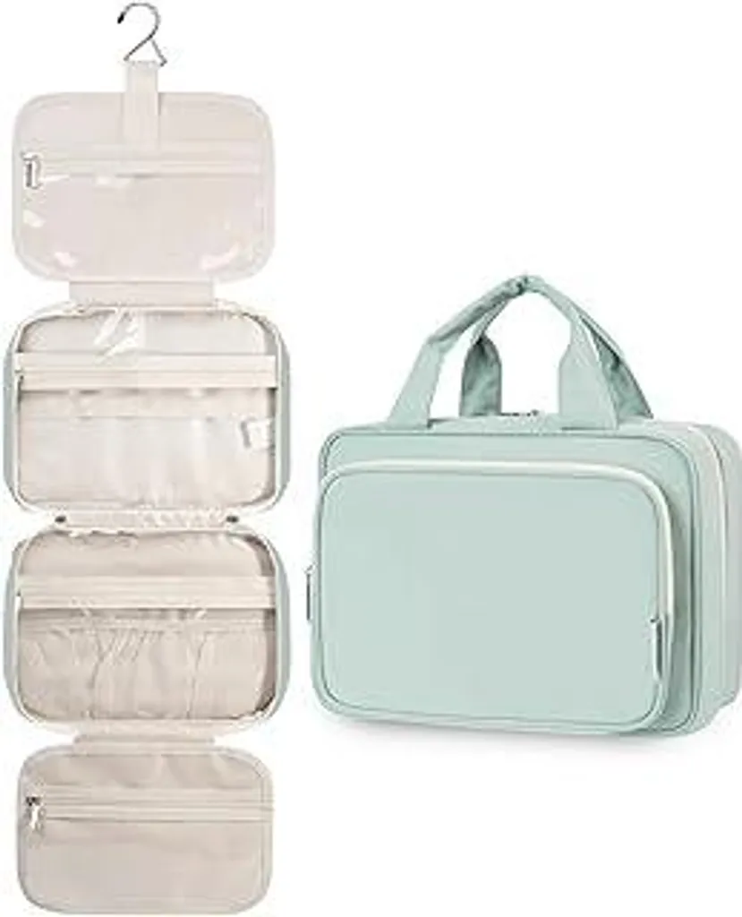 Narwey Borsa da Toilette Appendere Verde Menta Grande | Beauty Case Donna