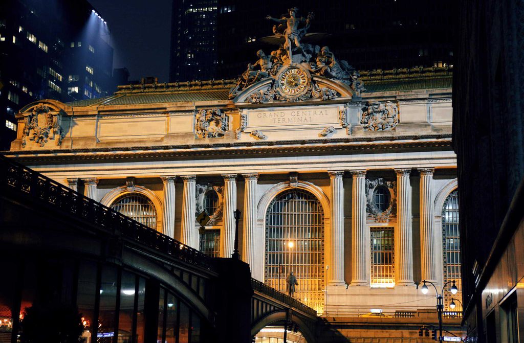 hansepuzzle 12495 - Grand Central Station Puzzle, 500 Teile, Gebäude, 46,0 x 30,0cm mit hochwertiger Aufbewahrung, Kartonbox & Beutel