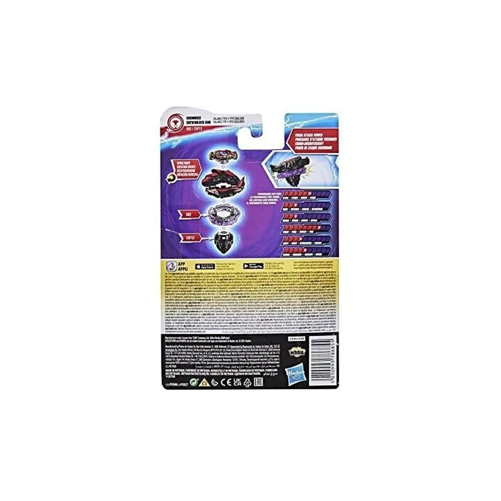 Beyblade Burst Surge Speedstorm Demise Devolos D6 Lanceur Hasbro Équilibre