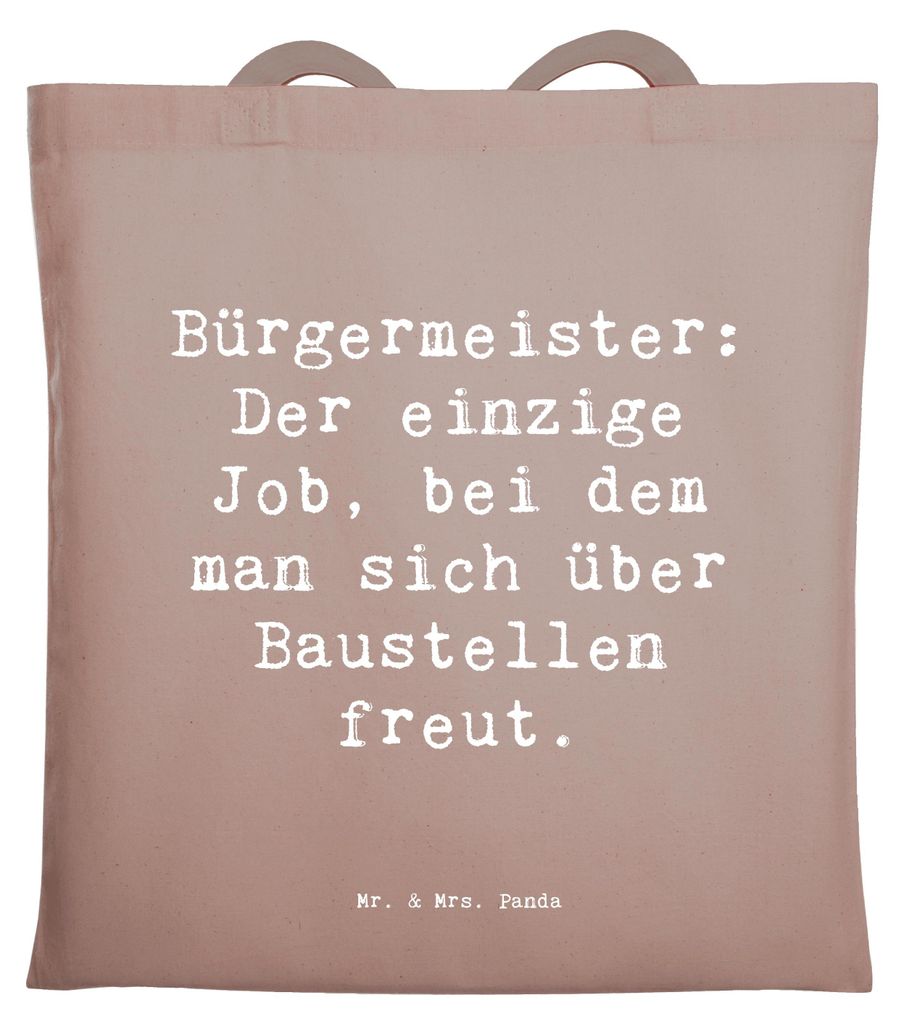 Mr. & Mrs. Panda Schultasche Spruch Bürgermeister Freude - Produktbild 