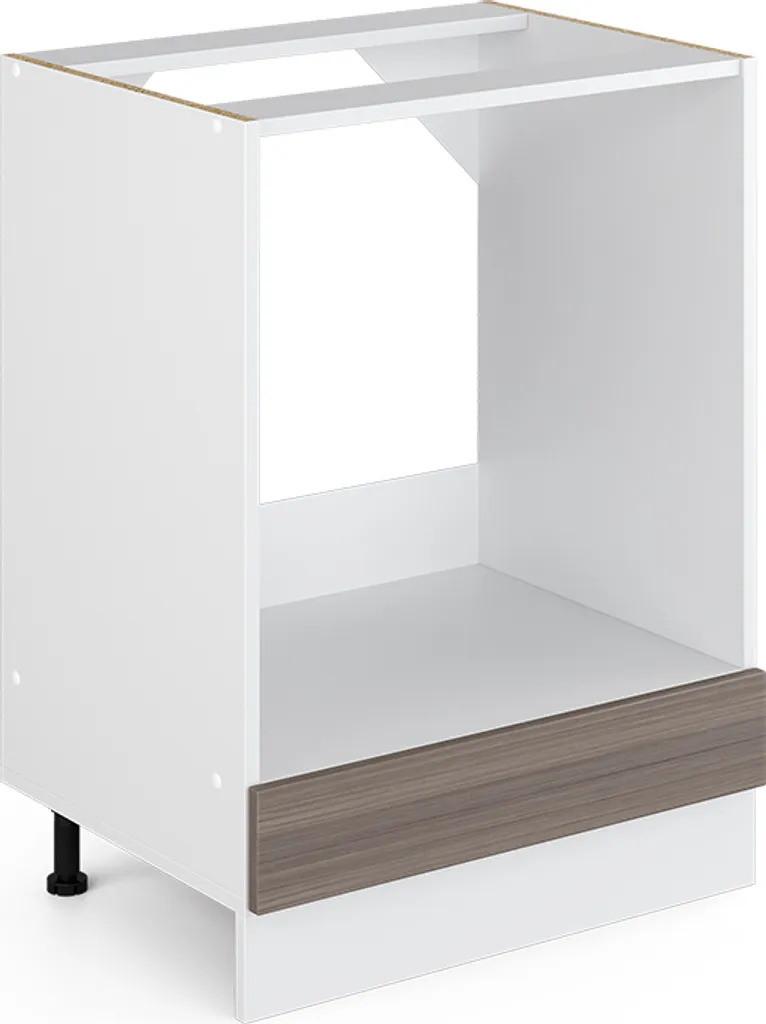 Vicco Base R-Line 60 cm Grigio Bianco | Mobile Cucina Modulare Senza Piano