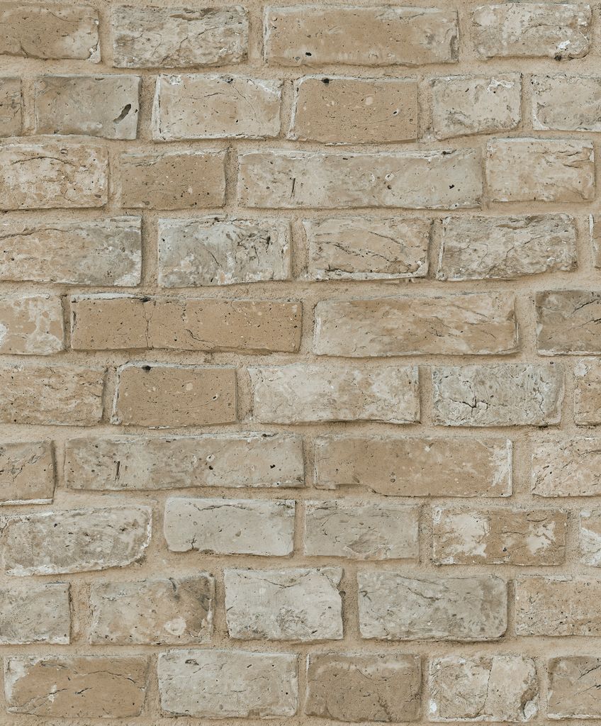 Sanders & Sanders Tapete Backstein-Optik Sandbeige - 640062 - 53 cm x 10 m