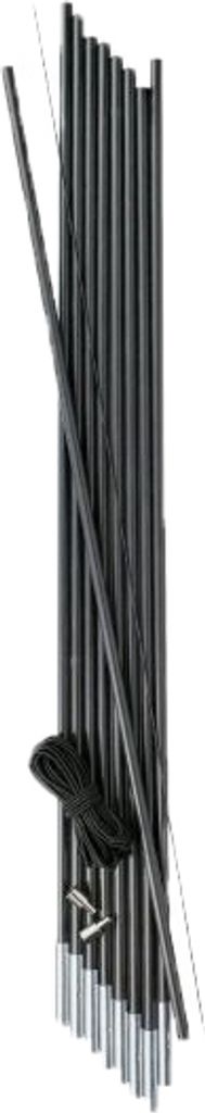 Highlander Zeltstangen-Reperaturschiene TP010 9.5MM FIBREGLASS TENT POLE KIT Black One Size
