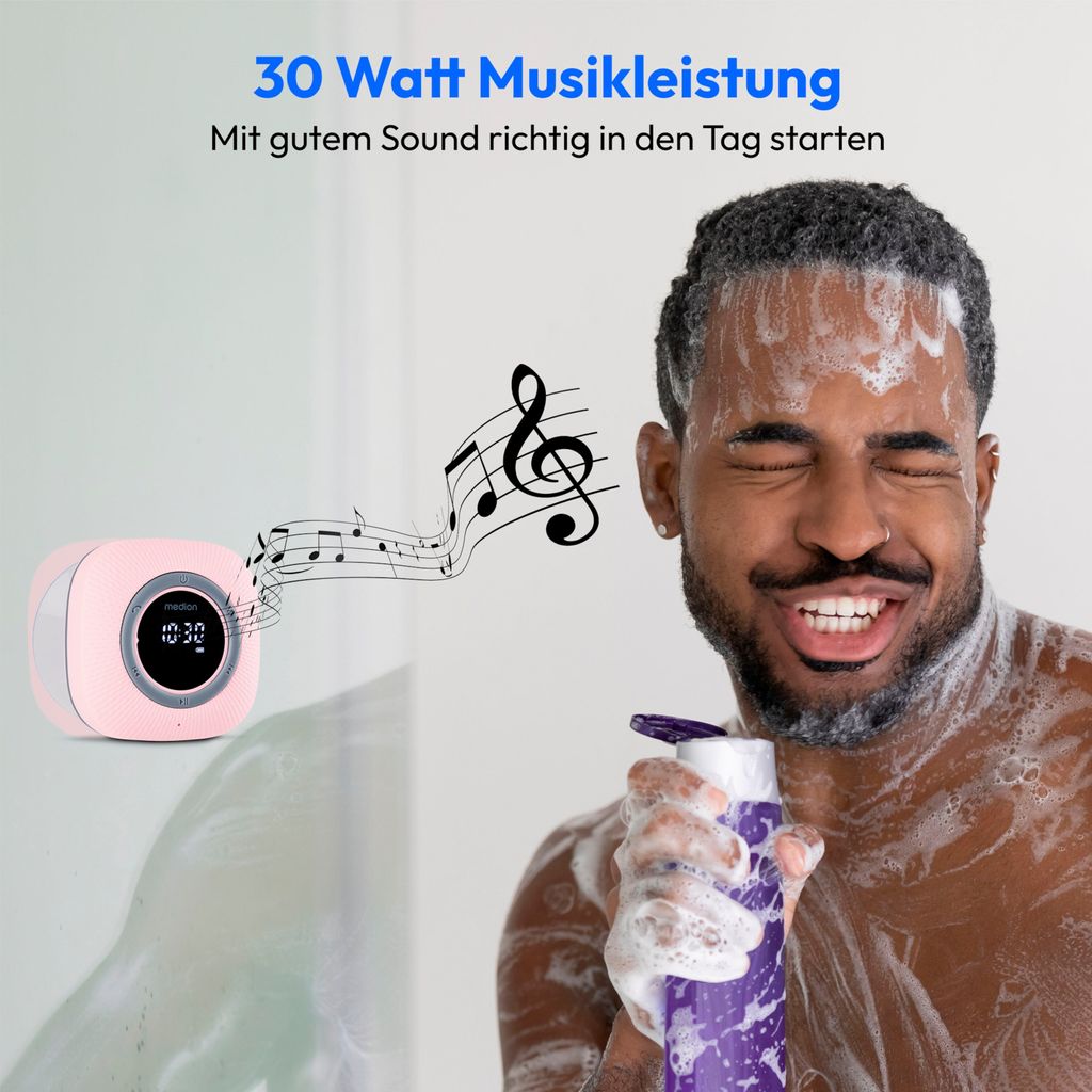 MEDION S66884 Duschradio mit Bluetooth (Badradio, UKW Produktbild 6