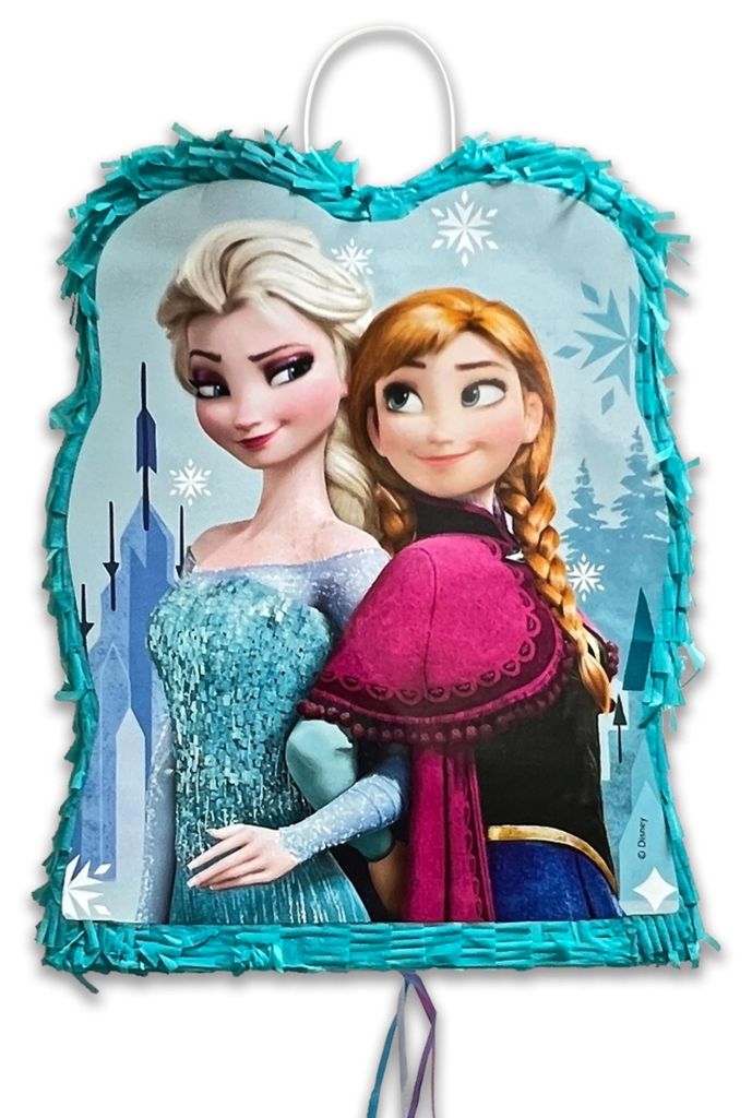 Frozen Eiskönigin 3D Zugpinata Kindergeburtstag Zug Pinata Produktbild 