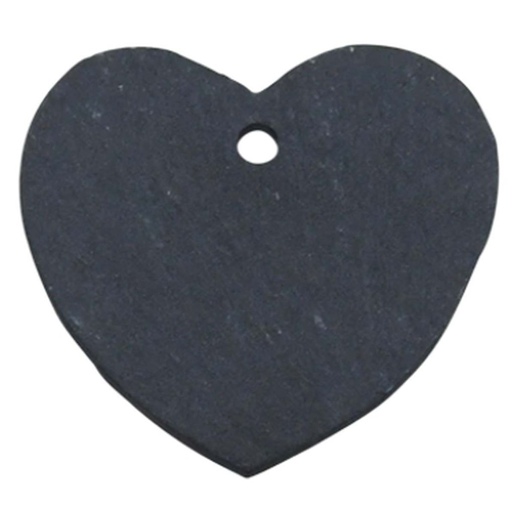 Esschert Design Pflanzenschild in Herzform 7 cm aus Schiefer