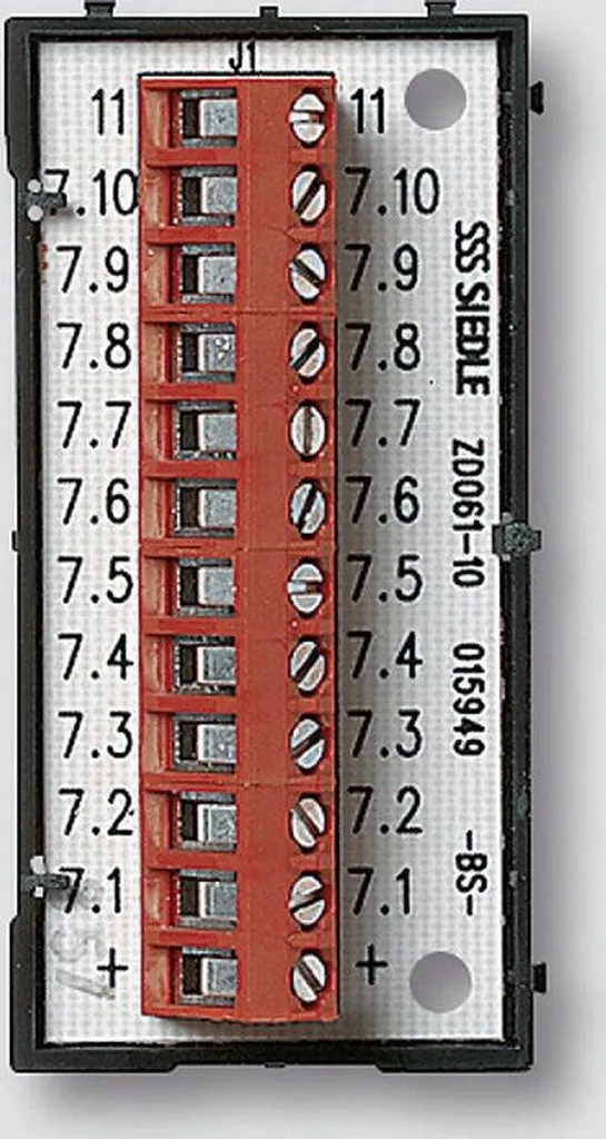 Siedle ZD 061-10 (1544238) pour Extension Sonnette Immeuble Collectif