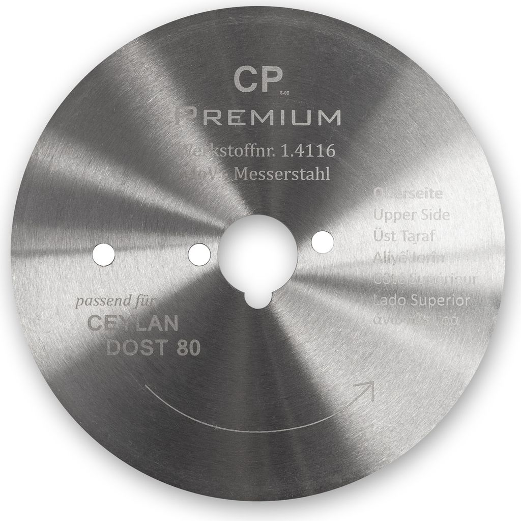 Kreismesser für Dönerschneider Ceylan Dost 80 mm Glatt Produktbild 