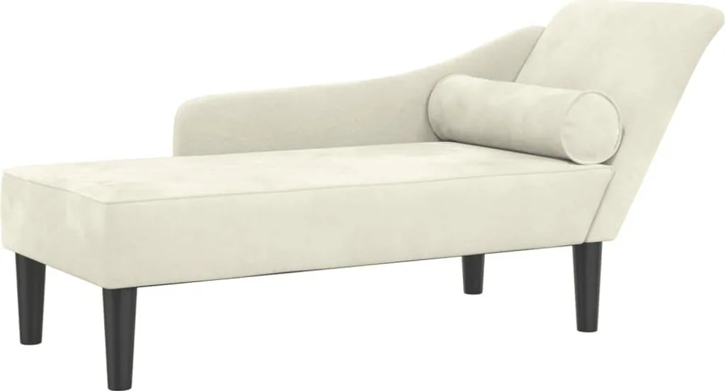 Recensione e Vendita: Chaise Longue vidaXL velluto crema con cuscino