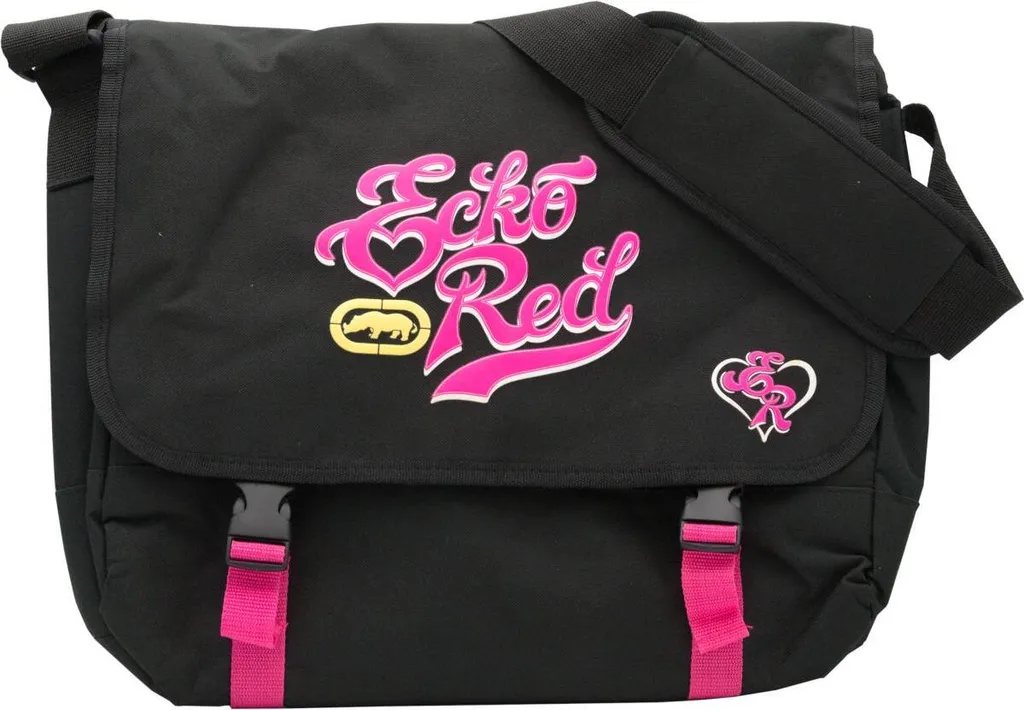 Sacoche ordinateur Ecko rouge rangement PC sans poignée pour sac à dos