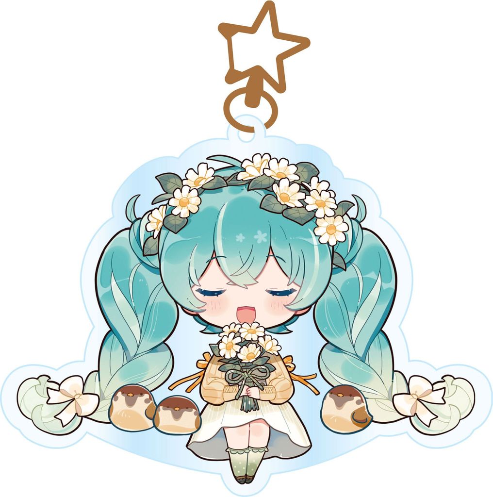 Hatsune Miku Acryl Schlüsselanhänger Kawaii Autumn Time