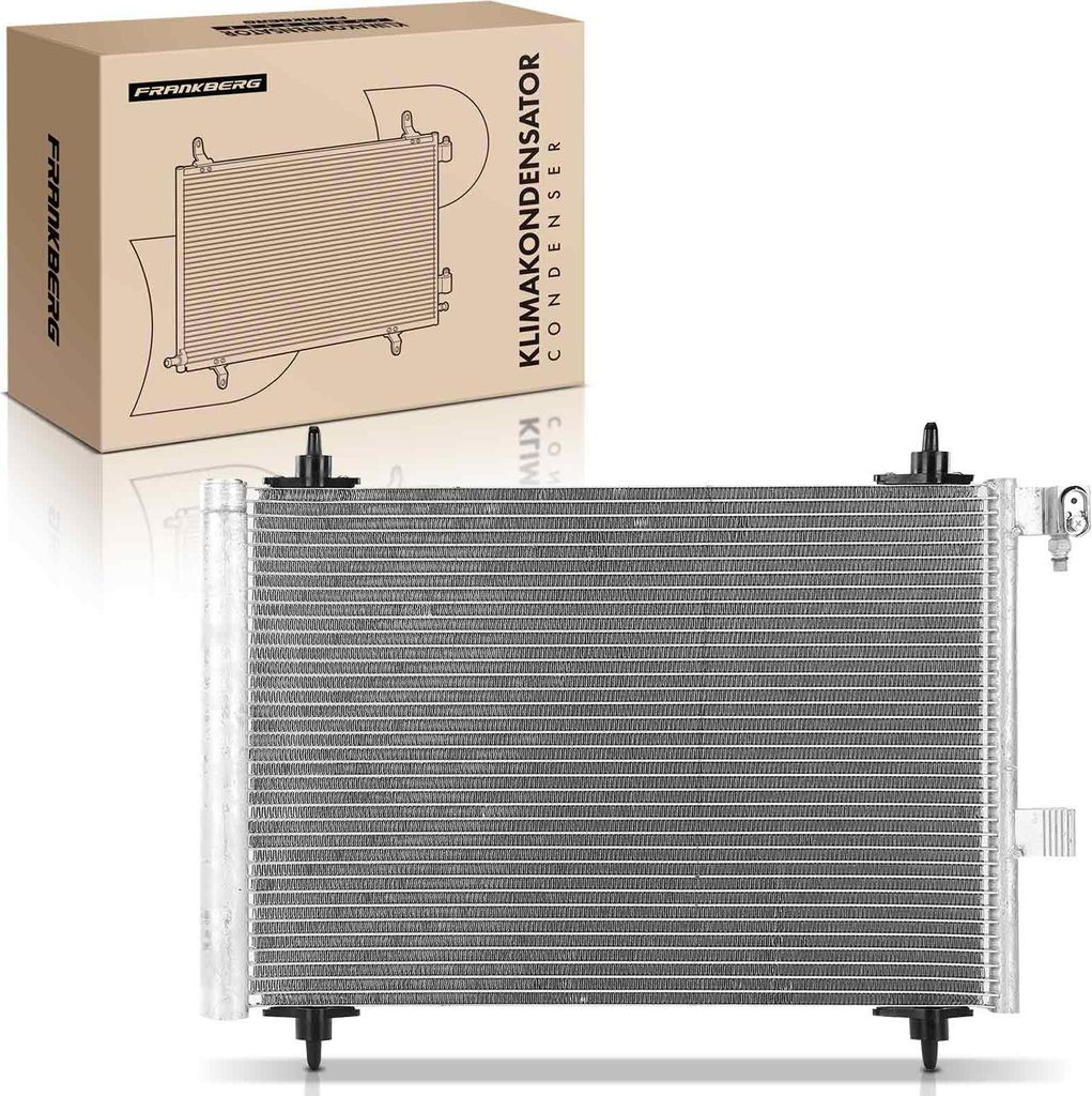 Frankberg 1x Kondensator Klimaanlage für Citroën C5 Peugeot 407 1.6L-3.0L Bj ab 2004