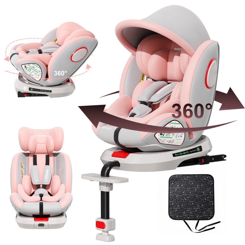 DEWINNER ISOFIX-Kindersitz 0 bis 36 kg – um 360° drehbarer Produktbild 