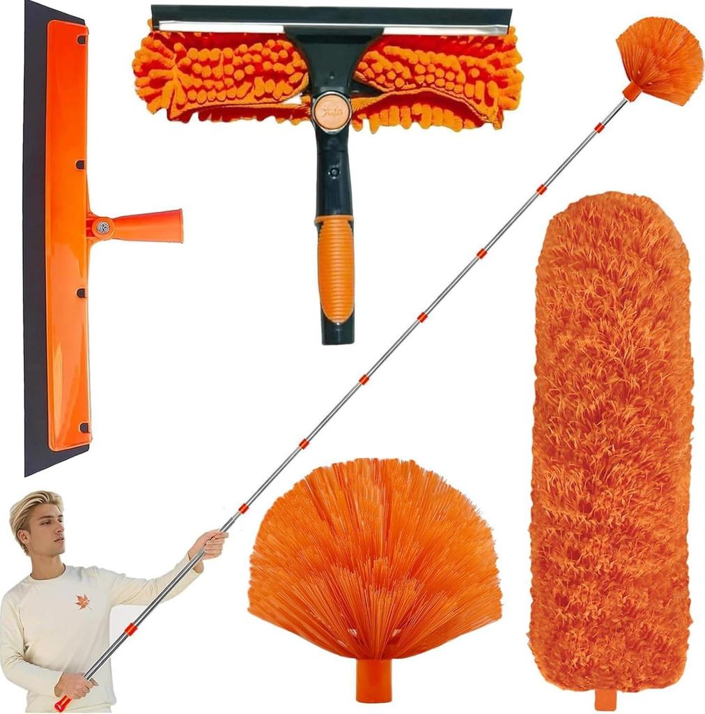 6?m Teleskop-Staubwedel-Set mit 1,5-4,9?m Verlängerung, zur Produktbild 