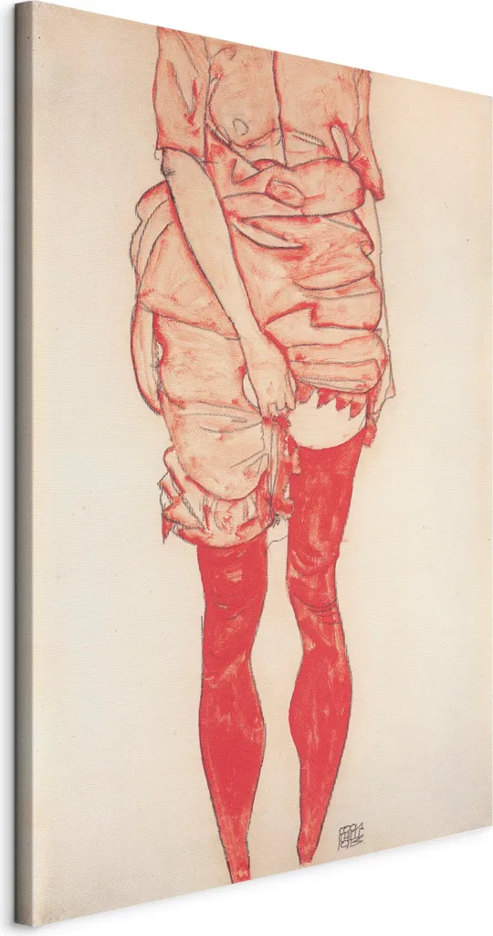 Quadro Decorativo Donna in Rosso 60x90 - Valorizza il Tuo Immobile