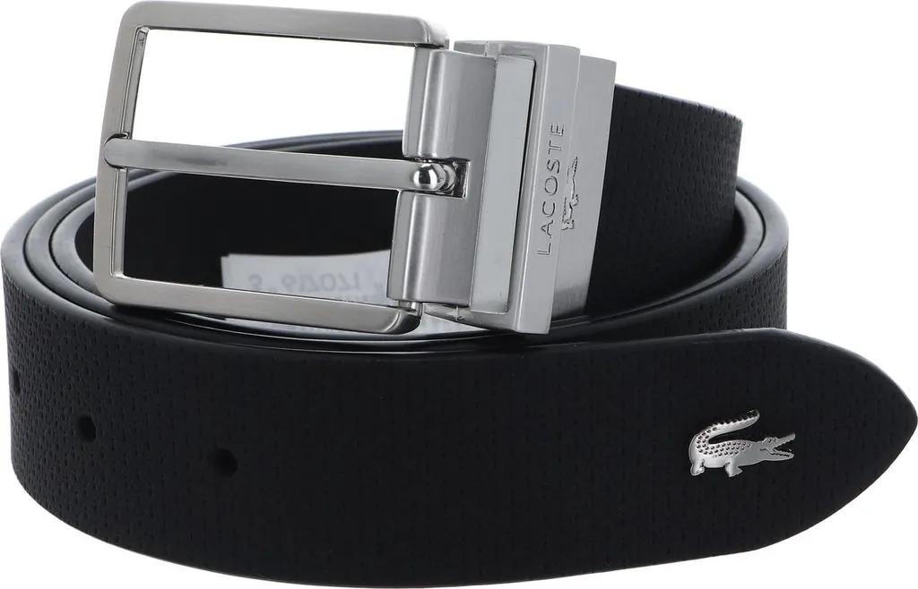 Cintura Uomo Lacoste Pelle Nera W100: Comfort e Durata