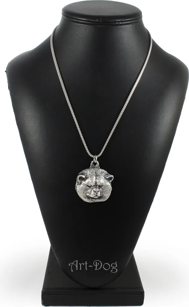Ciondolo Cane Akita Inu Argentato Art-Dog con Catena Argento 925 Luxury