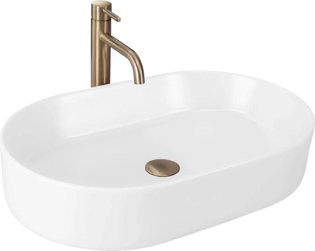 Lavabo da Appoggio Rea Nadia 60 White Matt Immagine del prodotto 