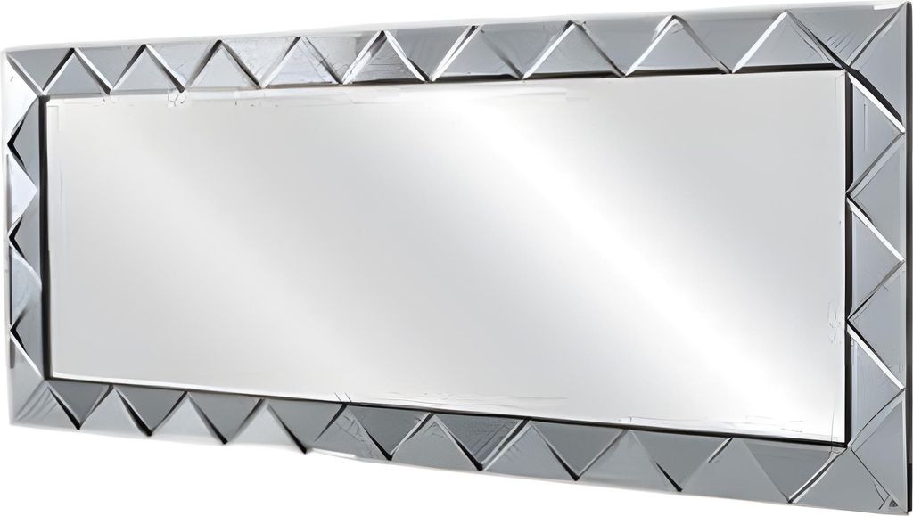 Grauer moderner Spiegel aus Glas für Wohnzimmer Schlafzimmer Flur