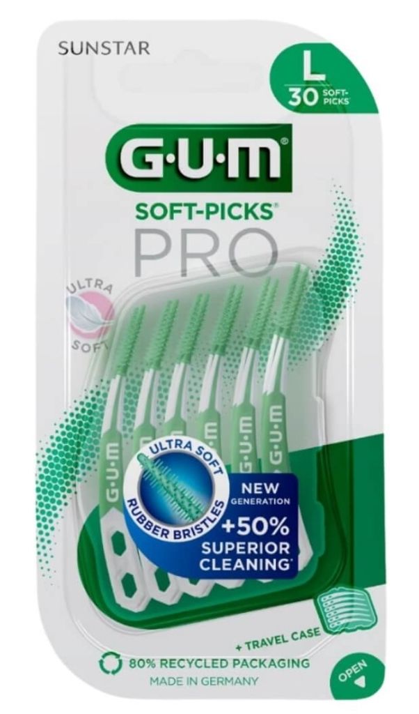 GUM SOFT-PICKS PRO LARGE, 30 St ZBU Immagine del prodotto 