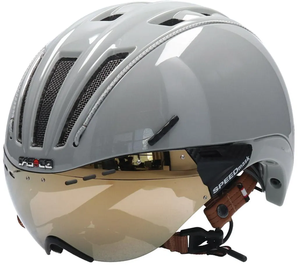 Casque Visière Anti-Vent ROADster Plus Sable Brillant S 50-54cm Confort