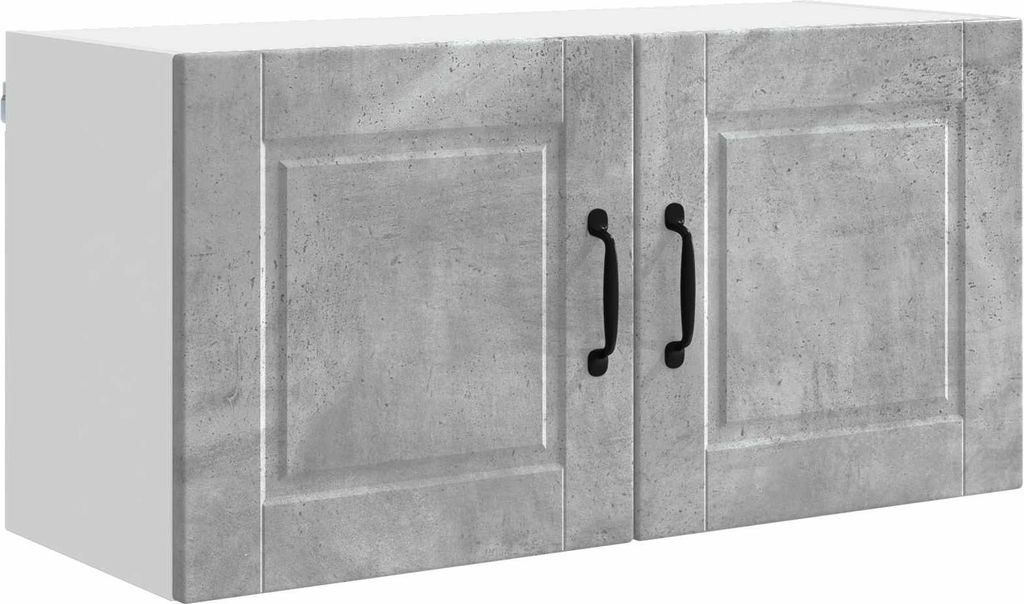 Küchenschrank mit Tür Beton Grau 80 x 31 x 40 cm Holzwerkstoff