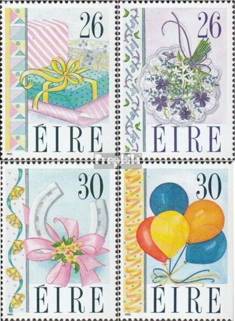 Briefmarken Irland 1990 Mi 708-711 (kompl.Ausg.) postfrisch Grußmarken