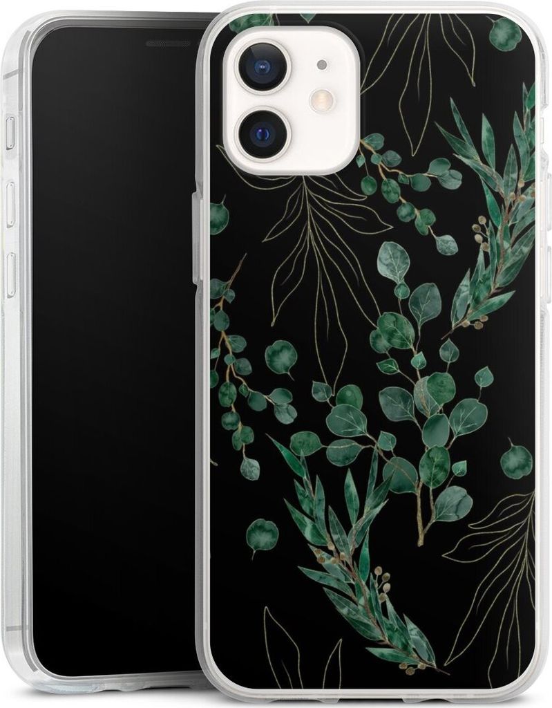 DeinDesign Handyhülle für Apple iPhone 12 mini Silikon Hülle Case Smartphone Schutzhülle Blätter Natur Eukalyptus