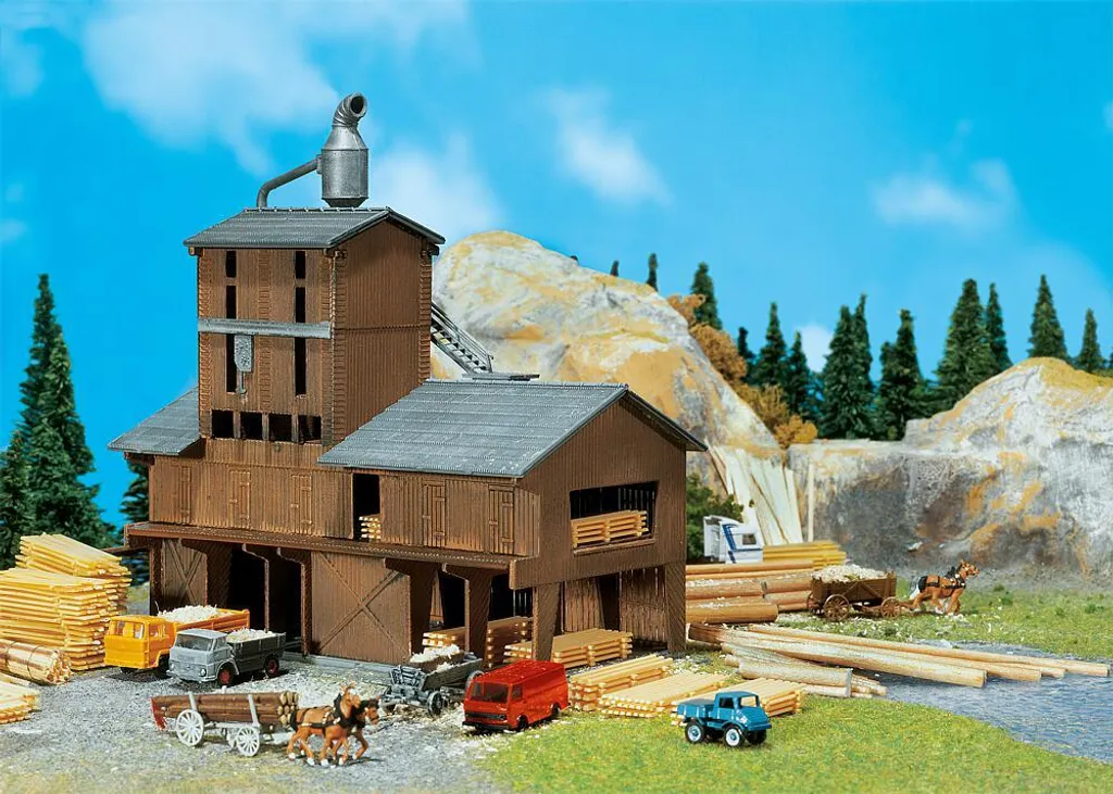 Faller 222181 Scierie Époque III Modélisme Ferroviaire Échelle N 1/160