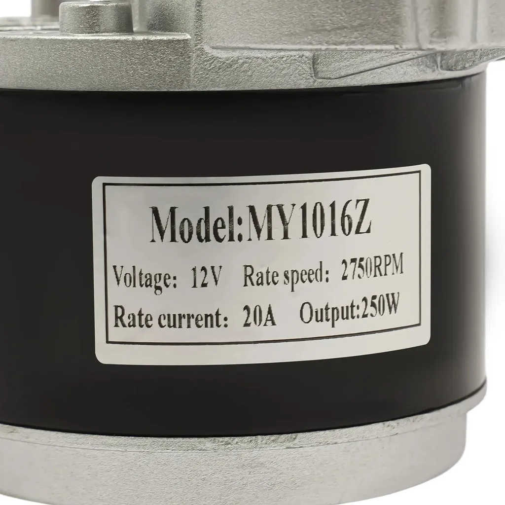 Moteur électrique MY1016Z 12V 350W DC 9T – Réducteur à Engrenages, Aluminium, 3000 Tr/min, Compatible Scooter, Tricycle, Vélo DIY, Puissant Et Durable