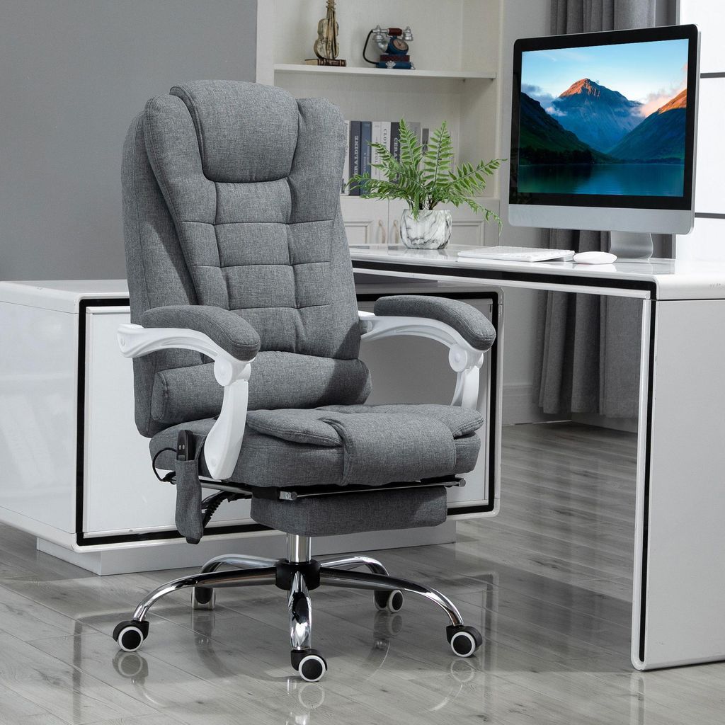 Fotel biurowy Vinsetto z funkcją masażu, ergonomiczny fotel Zdjęcie produktu 