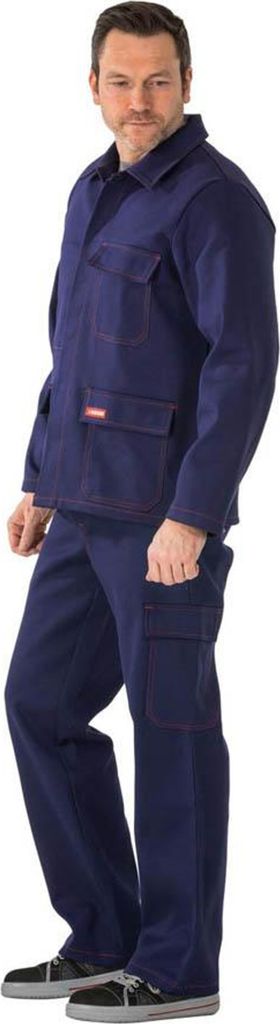 Hitze-/Schweißerschutz Jacke 500 g/m² marine Größe 42