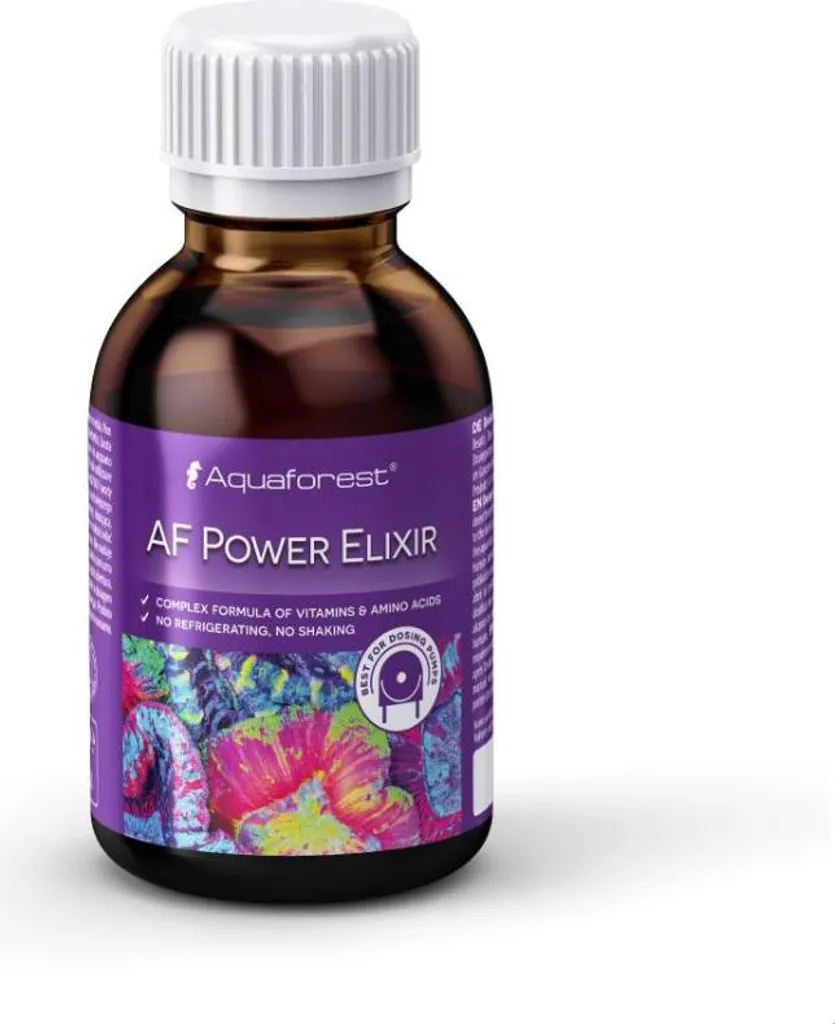 Aquaforest Power Elixir 200ml - Nourriture Aminés pour Coraux Récifaux