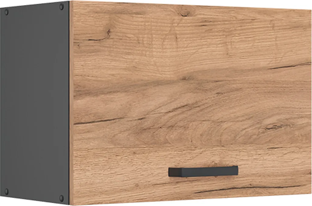 Vicco pensile da cucina R-Line, 60 cm Piatto, Quercia dorata/Antracite