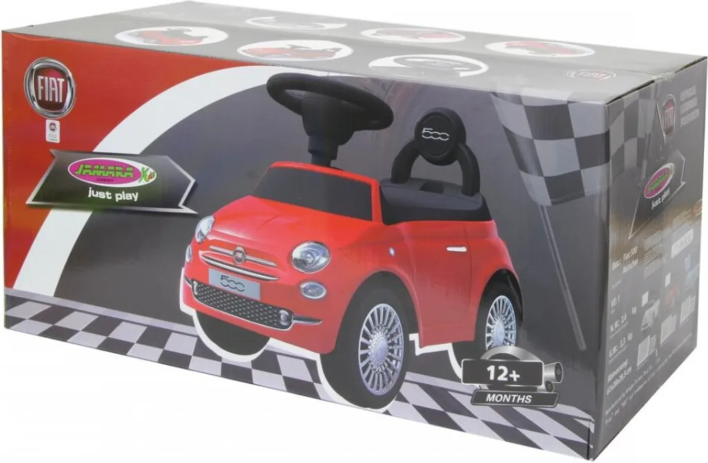 Cadeau enfant : Fiat 500 blanche à pédales pour apprendre à conduire - 2