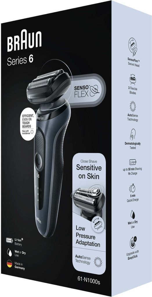 Braun Series 6 61-N1000s Grey Wet&Dry holicí strojek Obrázek produktu