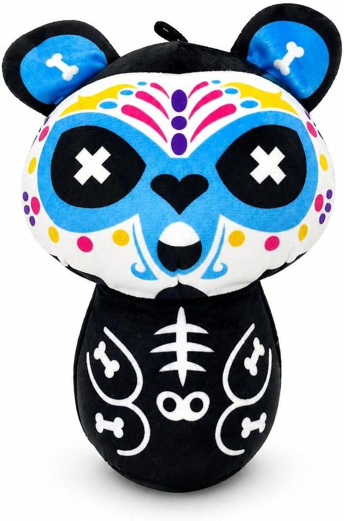 Mexikanischer Wrestler Bär Kuscheltier 19 cm Día de los Muertos Plüschtier im Luchador-Stil Weiches Stofftier Geschenk für Kinder