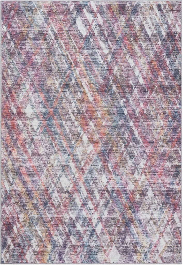 MY-RUG Waschbarer Teppich "Waverly" 160x230cm, bunt, Flur oder Badezimmer, maschinen waschbar bis 30Grad