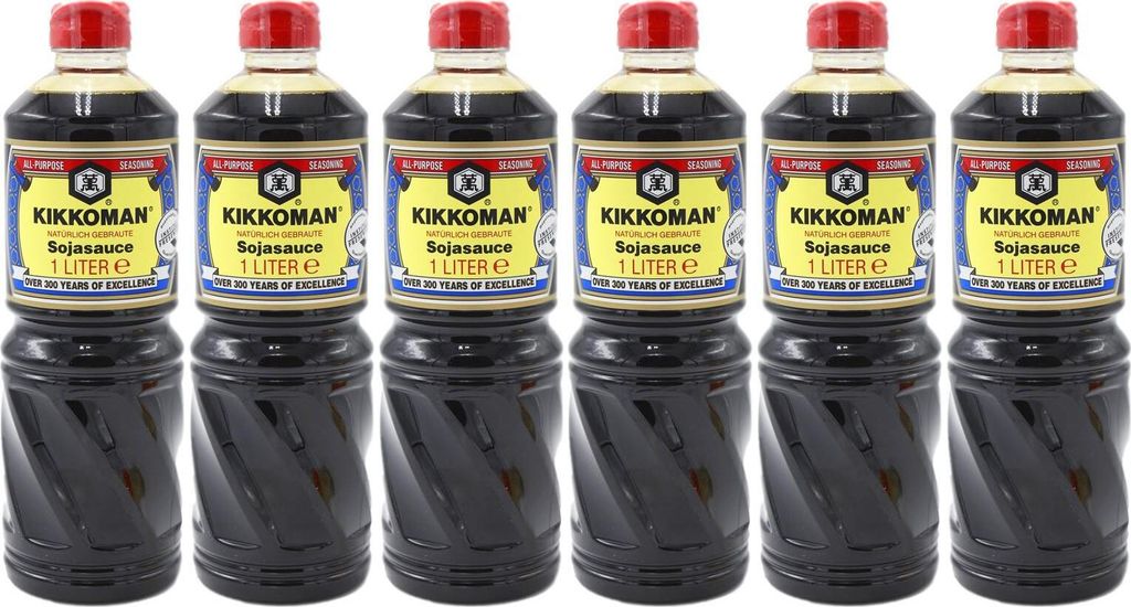 SPARPACK  [ 6x 1000ml ] Sojasauce KIKKOMAN Soja Sauce Soy Produktbild 