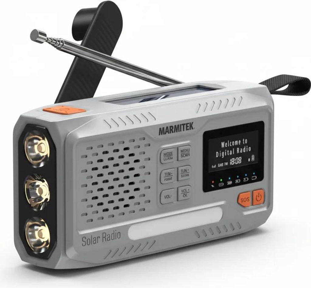 Marmitek RESQ 100 outdoor radio, Gray | Marmitek