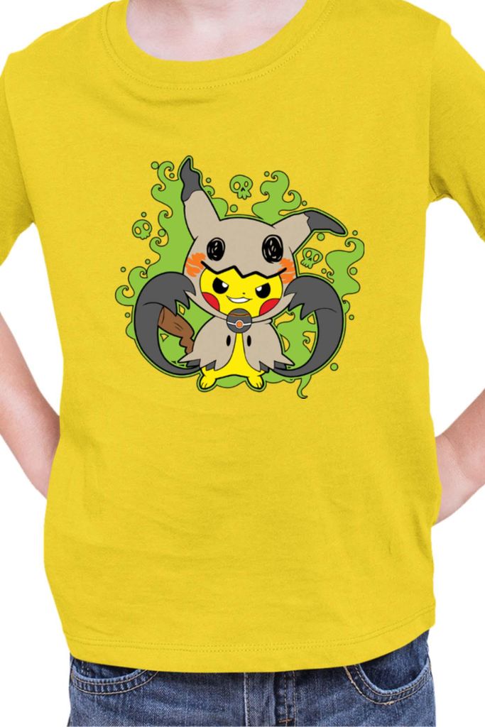 Kinder T-Shirt Japan Manga Anime Comics Pokemon 040, / Gelb