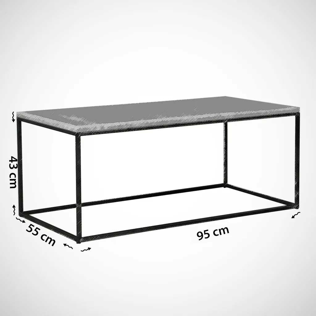 Table Basse Robuste Cosco Royal Skye Decor Finition Noir Intense - 3