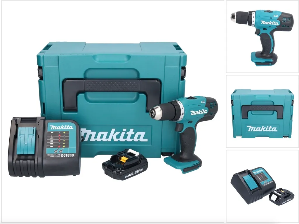 Perceuse Makita 18V 42Nm DDF453SY1J avec chargeur et coffret Makpac