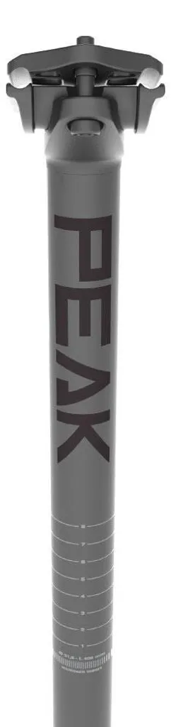 Tige de selle Deda Peak 20mm Offset Noir 400mm x 27.2mm pour Vélo